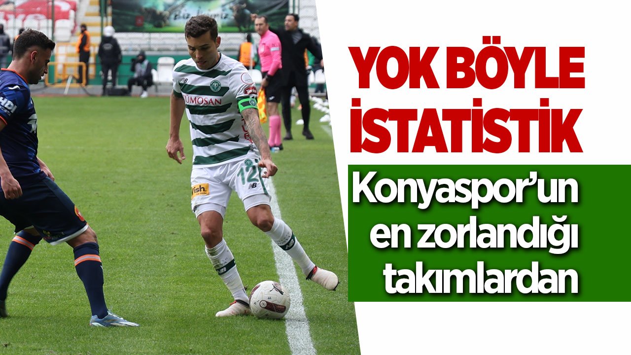 Yok böyle istatistik! Başakşehir, Konyaspor’un en zorlandığı takımlardan
