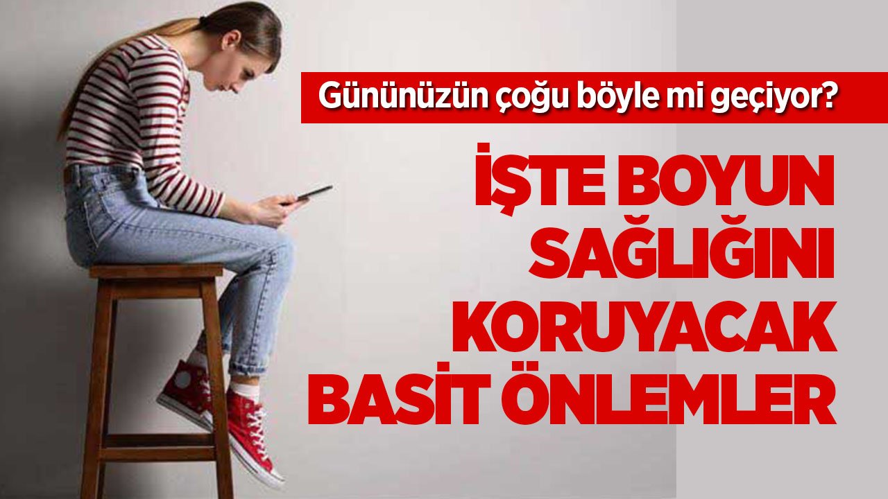 Masa başı çalışanlar dikkat! Boynunuzu büküyor