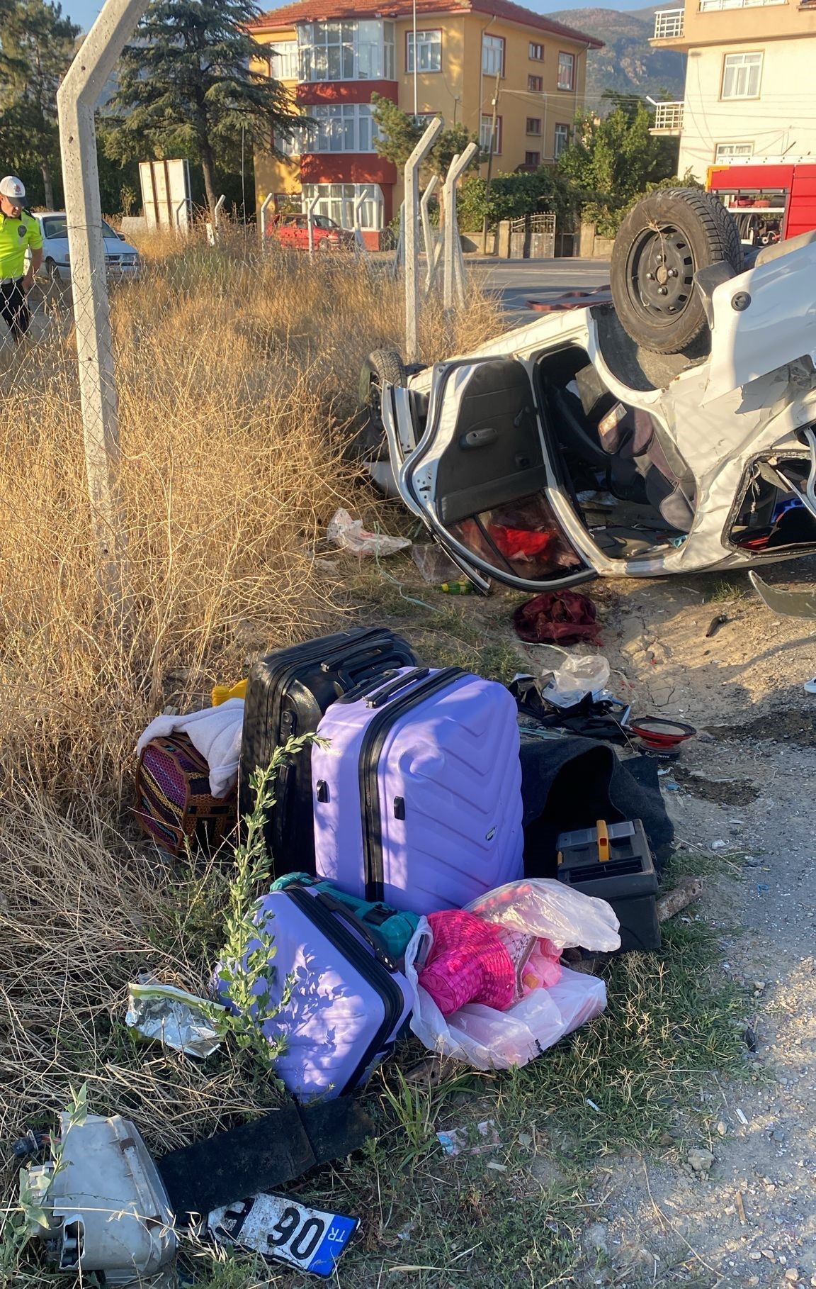 Konya’da otomobil takla attı! 5 kişi yaralandı