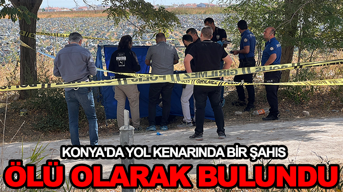 Konya'da yol kenarında bir şahıs ölü olarak bulundu