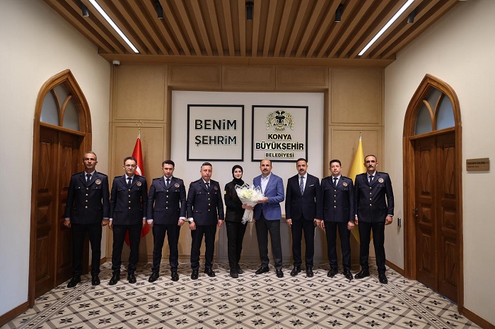 Konya İtfaiyesi'nden Başkan Altay'a ziyaret