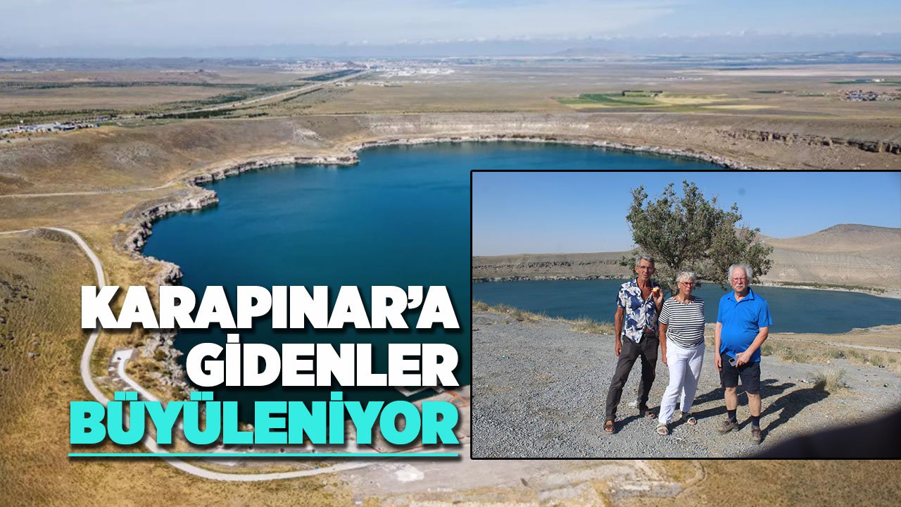 Bu mevsimde Karapınar’a gidenler gördüğü manzarayla büyüleniyor