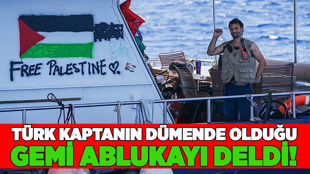 Türk kaptanın dümende olduğu Adaco gemisi ablukayı deldi!