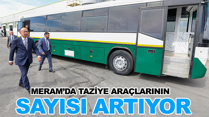 Meram’da taziye araçlarının sayısı artıyor