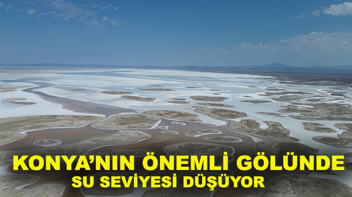 Konya’nın önemli gölünde su seviyesi düşüyor, canlı yaşamı tehlikede!