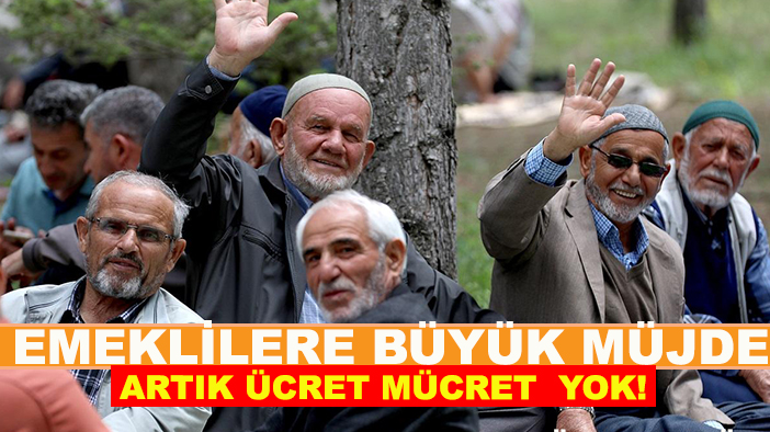 Emekliler hiçbir ücret ödemeyecek, hizmetler tek tek duyuruldu