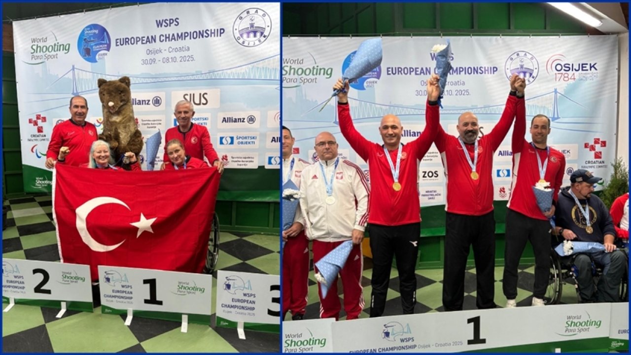 Milli para atıcılar 3 madalya kazandı