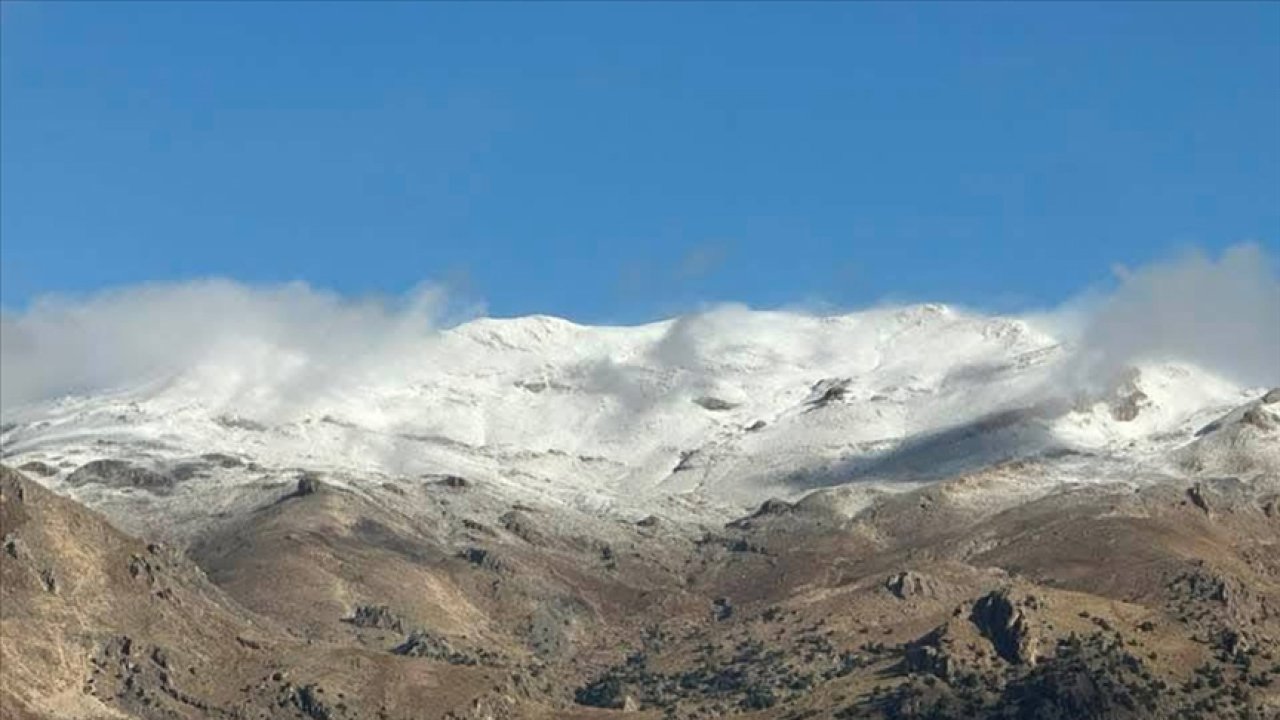 Konya'nın komşu şehrinde erken gelen kar sürprizi