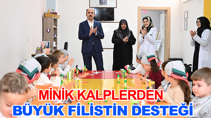 Küçük kalplerden Gazze'ye büyük destek: Başkan Altay ziyaret etti