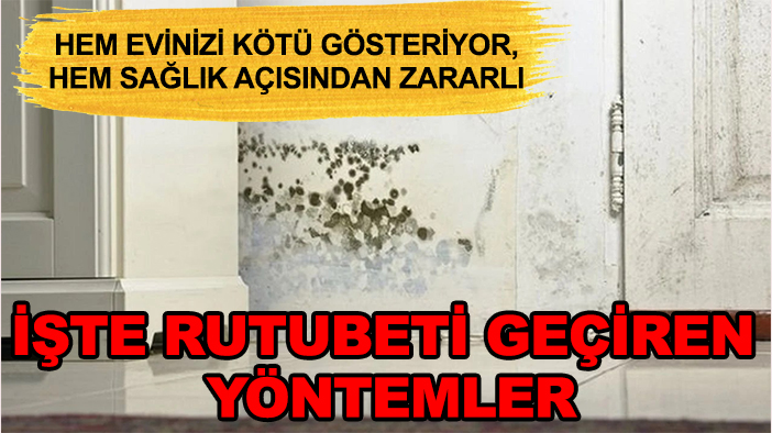 Hem evinizi kötü gösteriyor, hem sağlık açısından zararlı: İşte rutubeti geçiren yöntemler