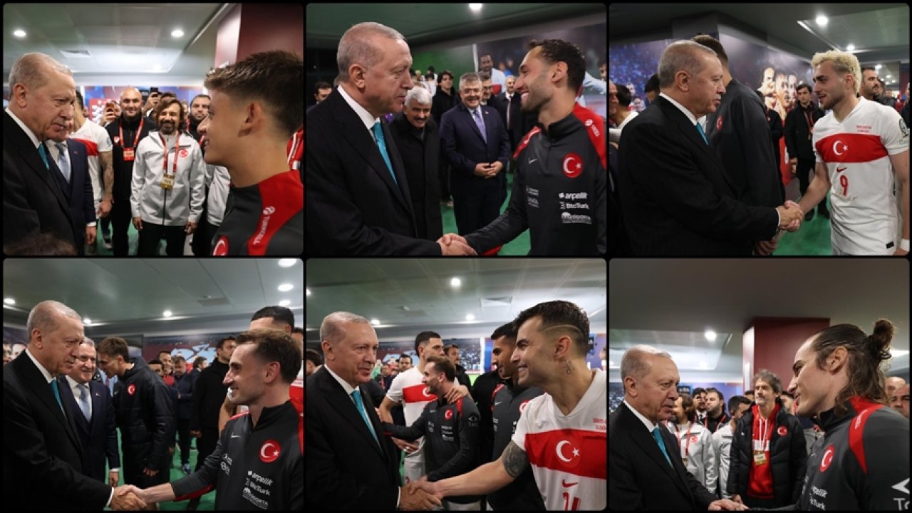 Başkan Erdoğan'dan milli takıma tebrik
