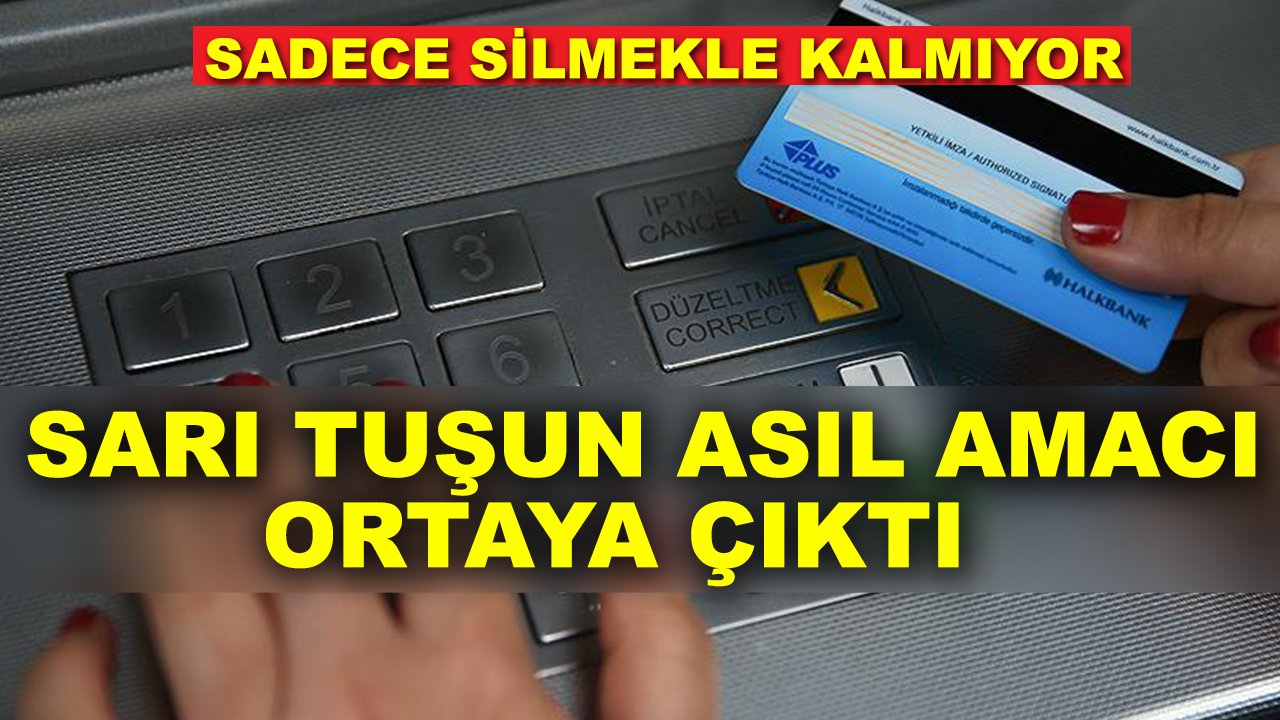 Sadece silmekle kalmıyor: Sarı tuşun asıl amacı ortaya çıktı