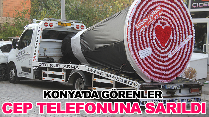 Konya'da görenler şaşkınlığını gizleyemedi! Çekici üzerinde bu sefer kazalı araç yoktu