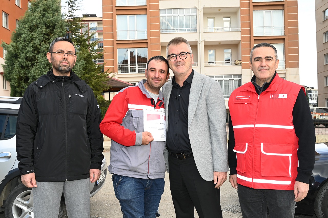 Konya'daki belediye çalışanından Gazze'ye destek