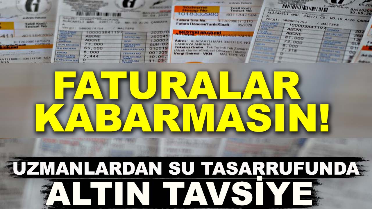 Basit ama etkili yöntem: Su faturanızı yarı yarıya düşürün!