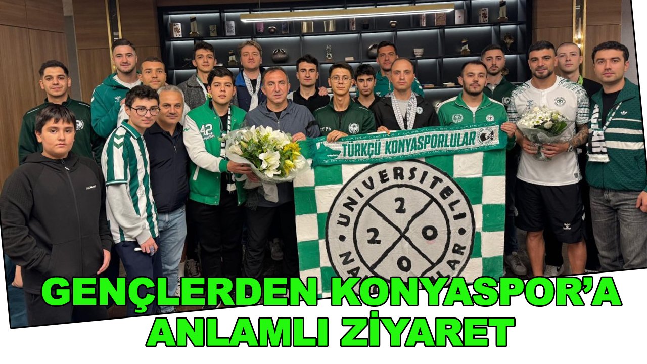 Öğrencilerden Konyaspor’a moral ziyareti
