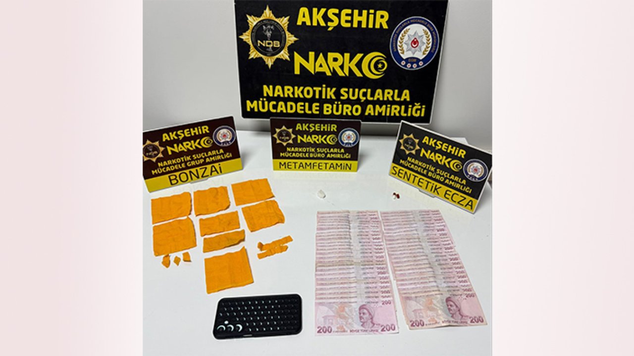 Akşehir’de zehir tacirlerine operasyon: 1 tutuklama