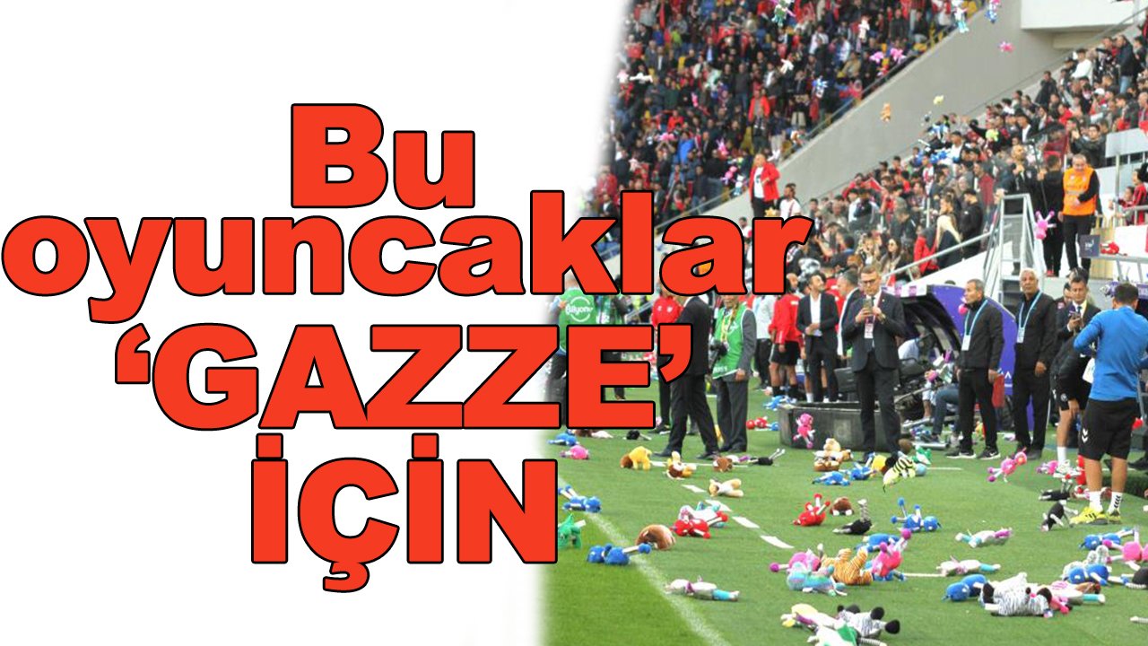 Gençlerbirliği-Konyaspor maçında Gazze mesajı