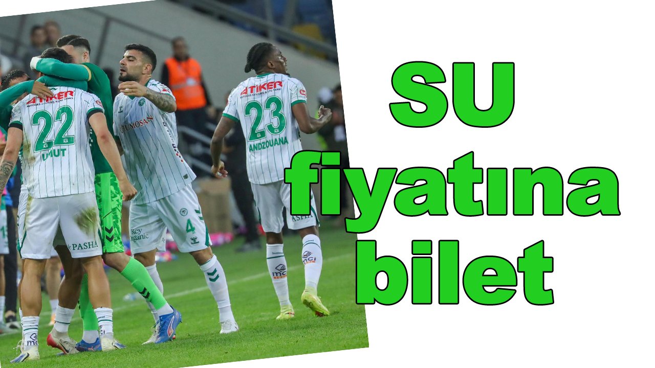 Konyaspor-Bingölspor maçının biletleri 'su' fiyatına