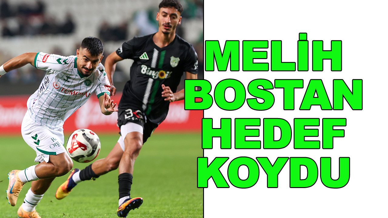 Konyaspor'da Melih Bostan hedef koydu