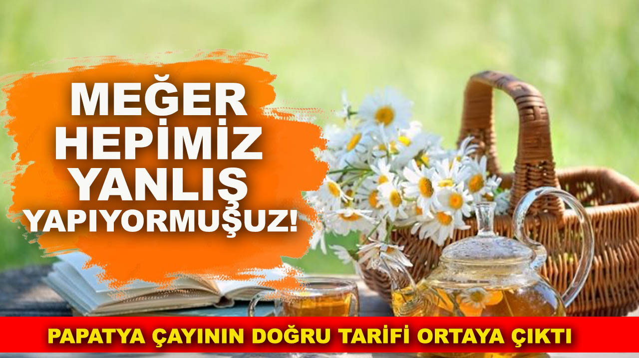 Meğer hepimiz yanlış yapıyormuşuz! Papatya çayının doğru tarifi ortaya çıktı
