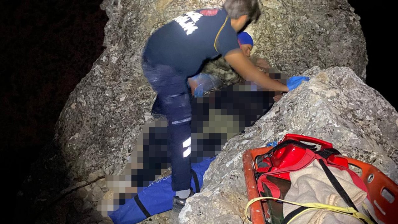 Karaman’da kayalıklardan düşen genç yaşamını yitirdi