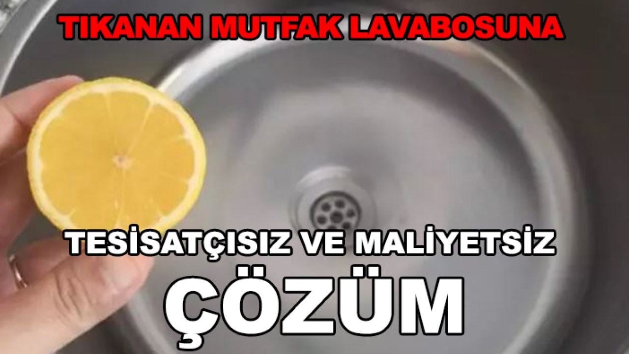 Lavabo tıkanıklığına pet şişe çözümü! Usta çağırmaya gerek yok