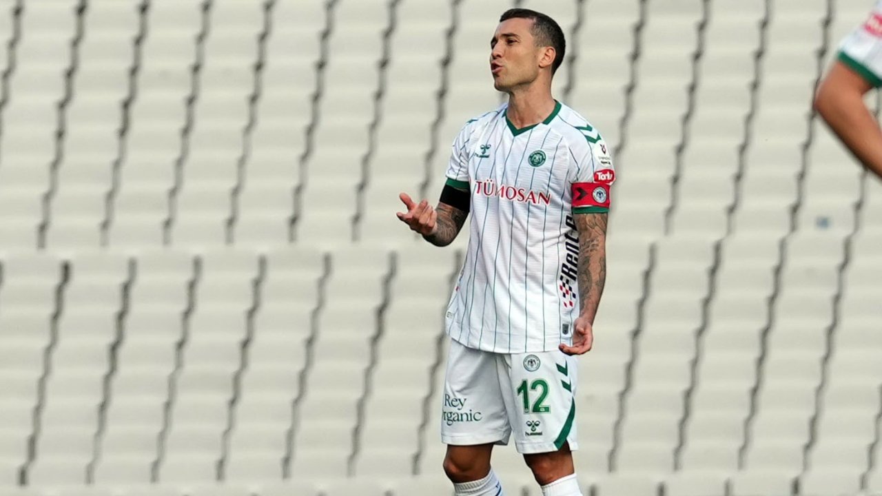 Konyaspor'da kaptan 2. kez dalya dedi