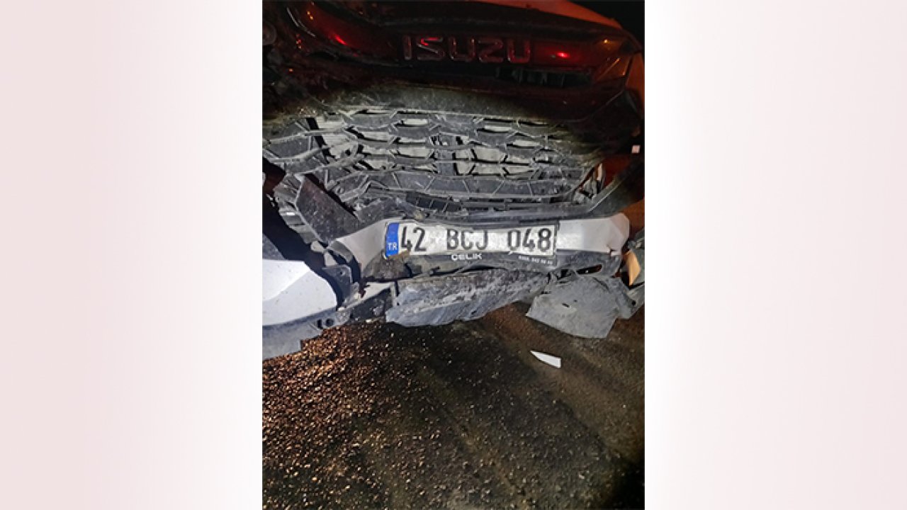 Konya'nın ilçesinde trafik kazası: 1 yaralı