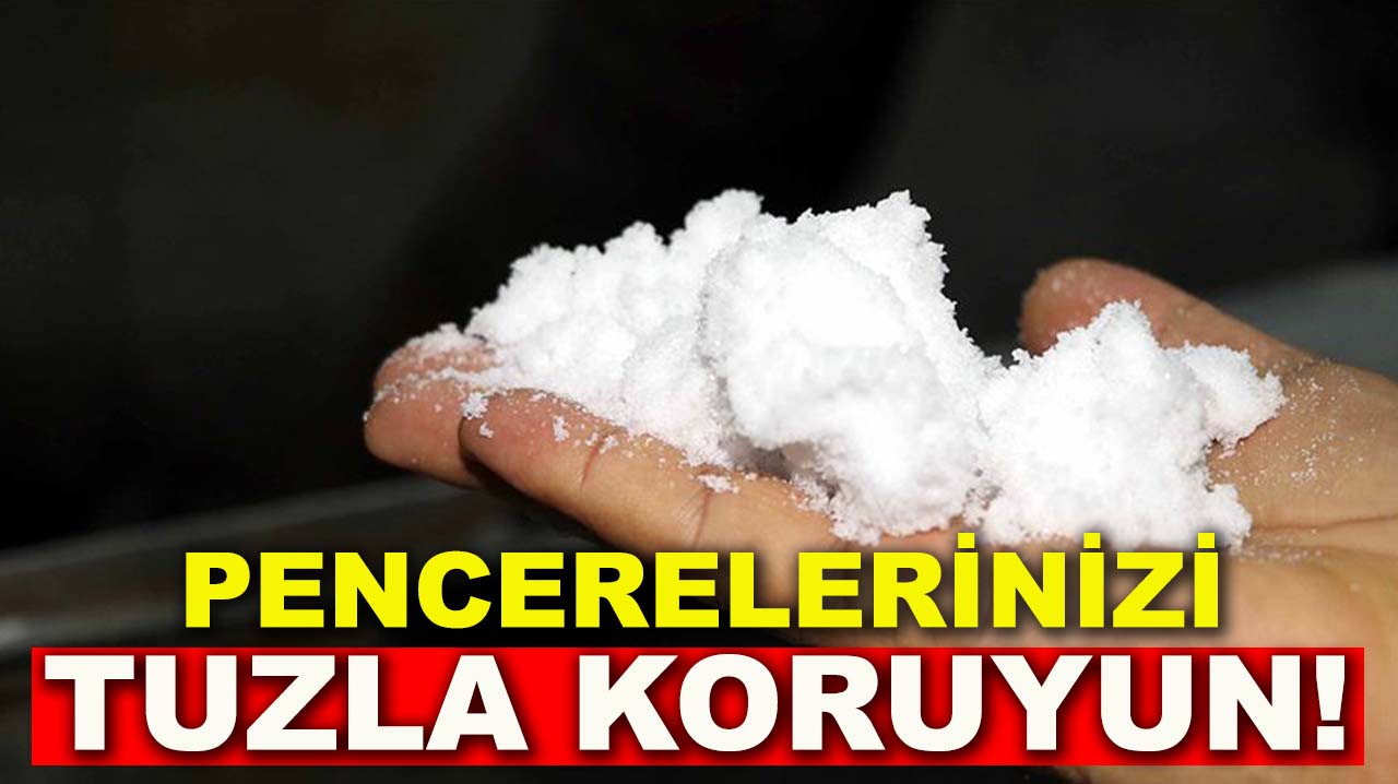 Bu hafta sonu pencerelerinizi tuzla koruyun!