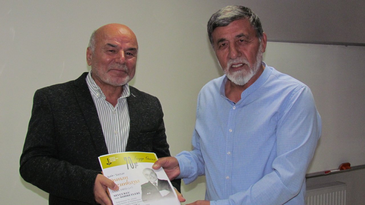 Selçuklu Salı Sohbetleri'ne 70'lik yazar Uzunkaya konuk oldu