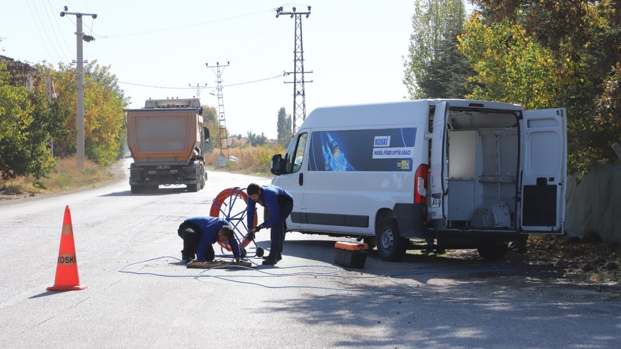 Konya'da Mobil Fiber Optik Aracı hizmet veriyor