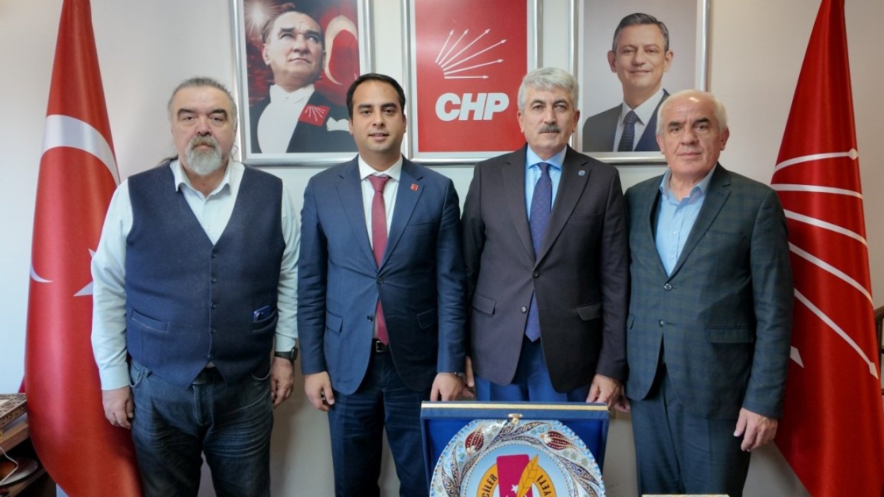 Konya Gazeteciler Cemiyeti'nden CHP Konya İl Başkanı Türktaş’a hayırlı olsun ziyareti