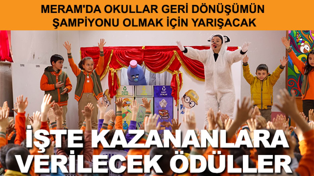 Meram'da okullar geri dönüşümün şampiyonu olmak için yarışacak: İşte kazananlara verilecek ödüller