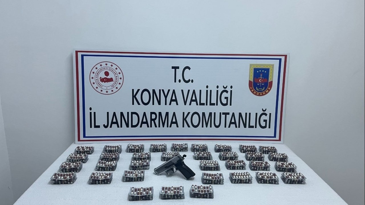 Konya’da jandarmadan uyuşturucu operasyonu: 3 şüpheliye tutuklama
