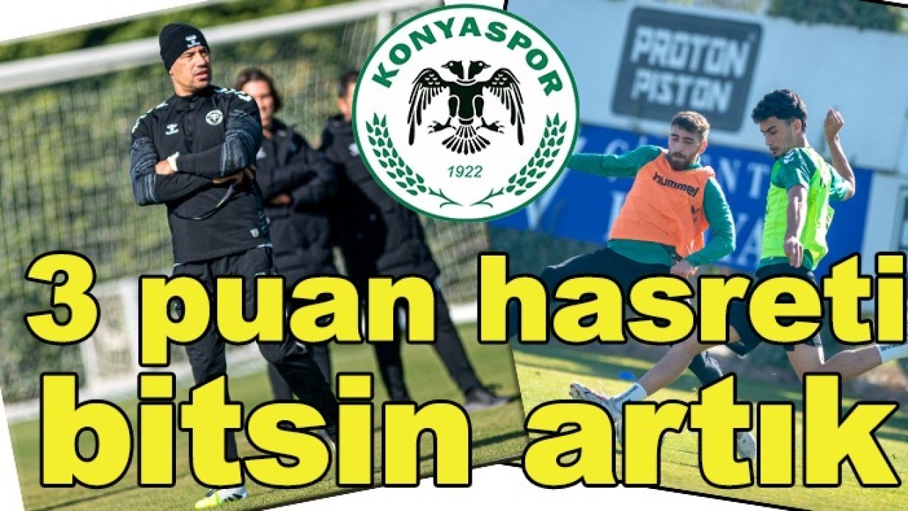 Konyaspor’da Çağdaş Atan, 3 puan hasretini dindirmek istiyor