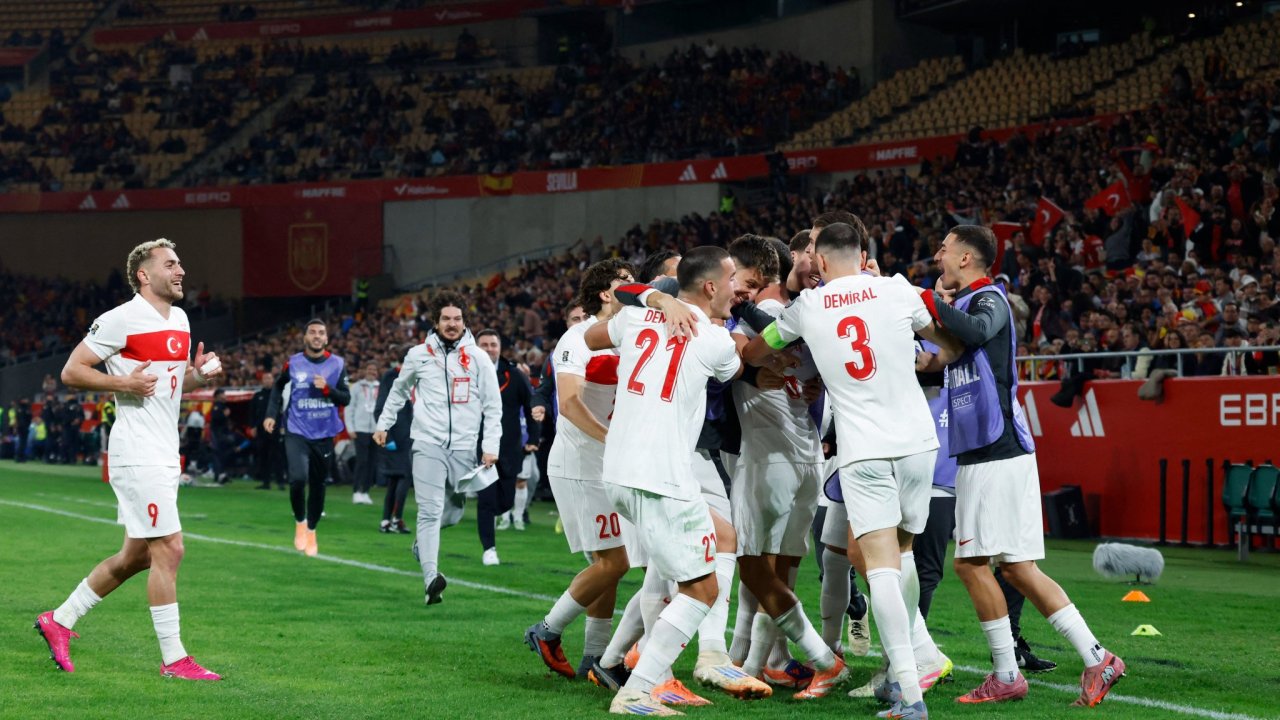 Türkiye yedekleriyle çıktığı maçta İspanya ile 2-2 berabere kaldı