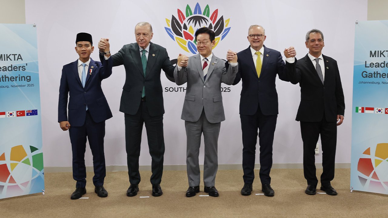Cumhurbaşkanı Erdoğan, MIKTA liderleriyle bir araya geldi