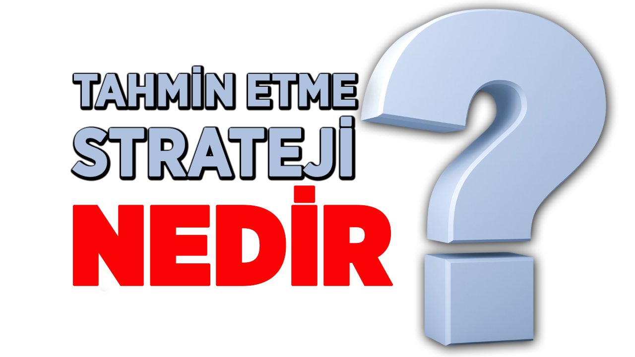 Tahmin etme stratejisi nedir?