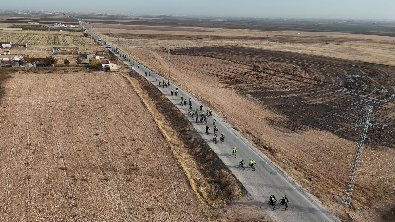 Konya Büyükşehir’in bisiklet turlarında rota bu kez  orası oldu