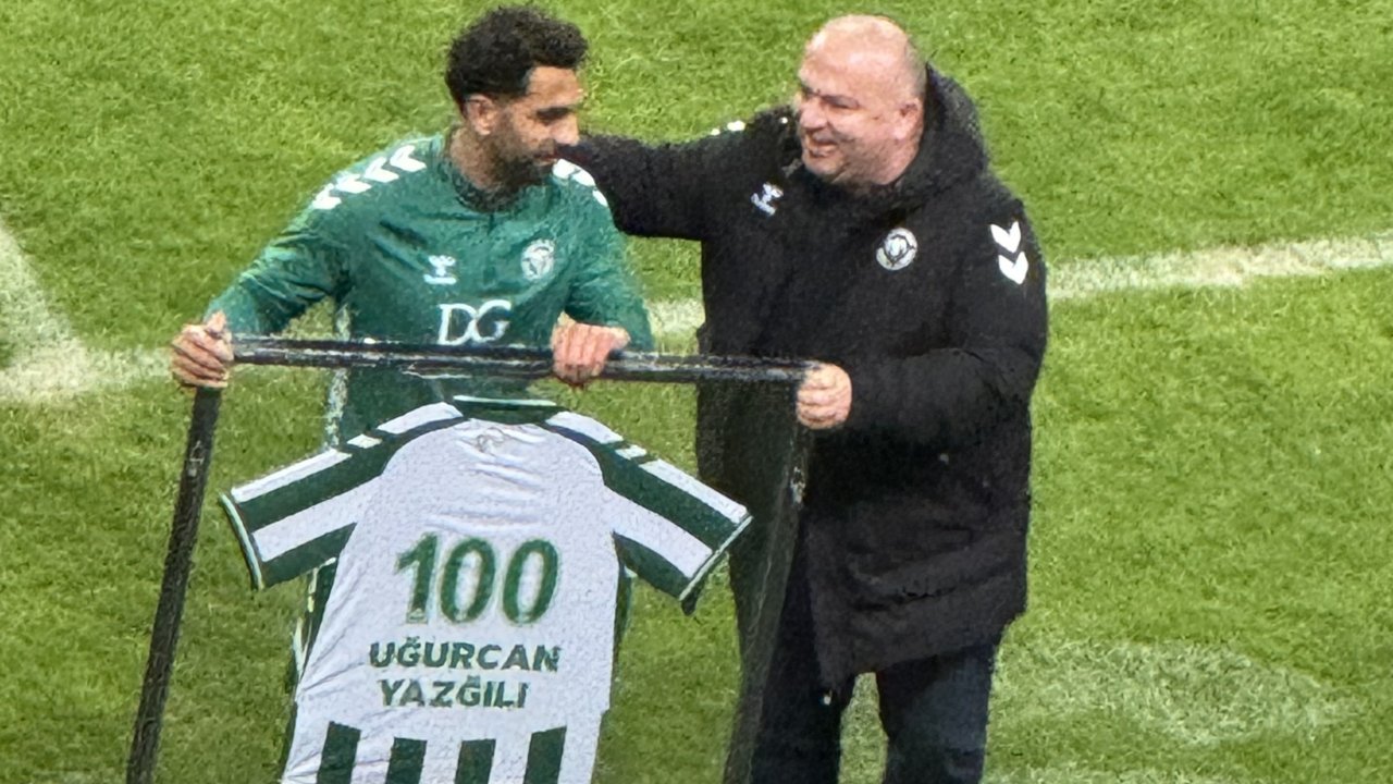 Konyaspor’da Uğurcan’a 100. maç plaketi
