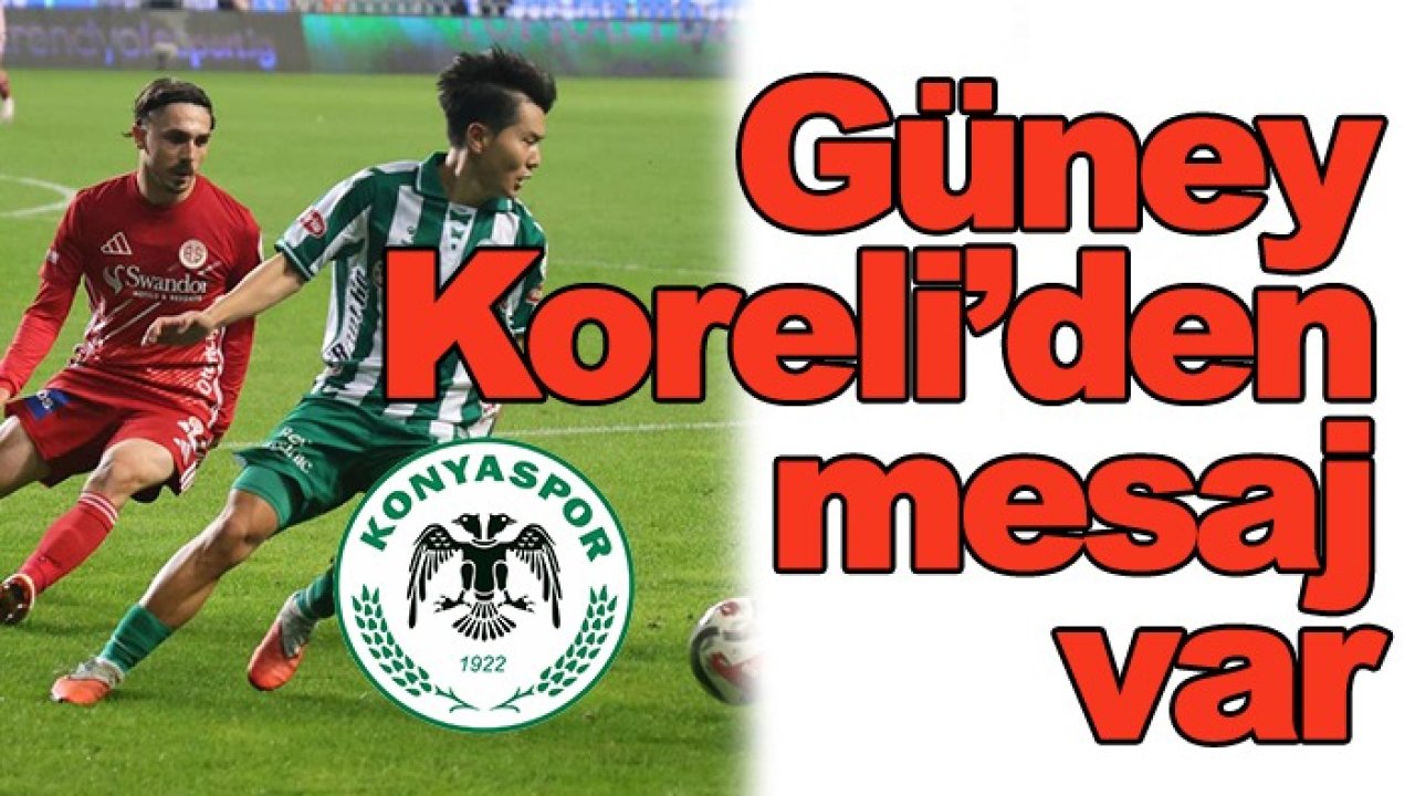 Konyaspor'da Jinho Jo'dan mesaj var