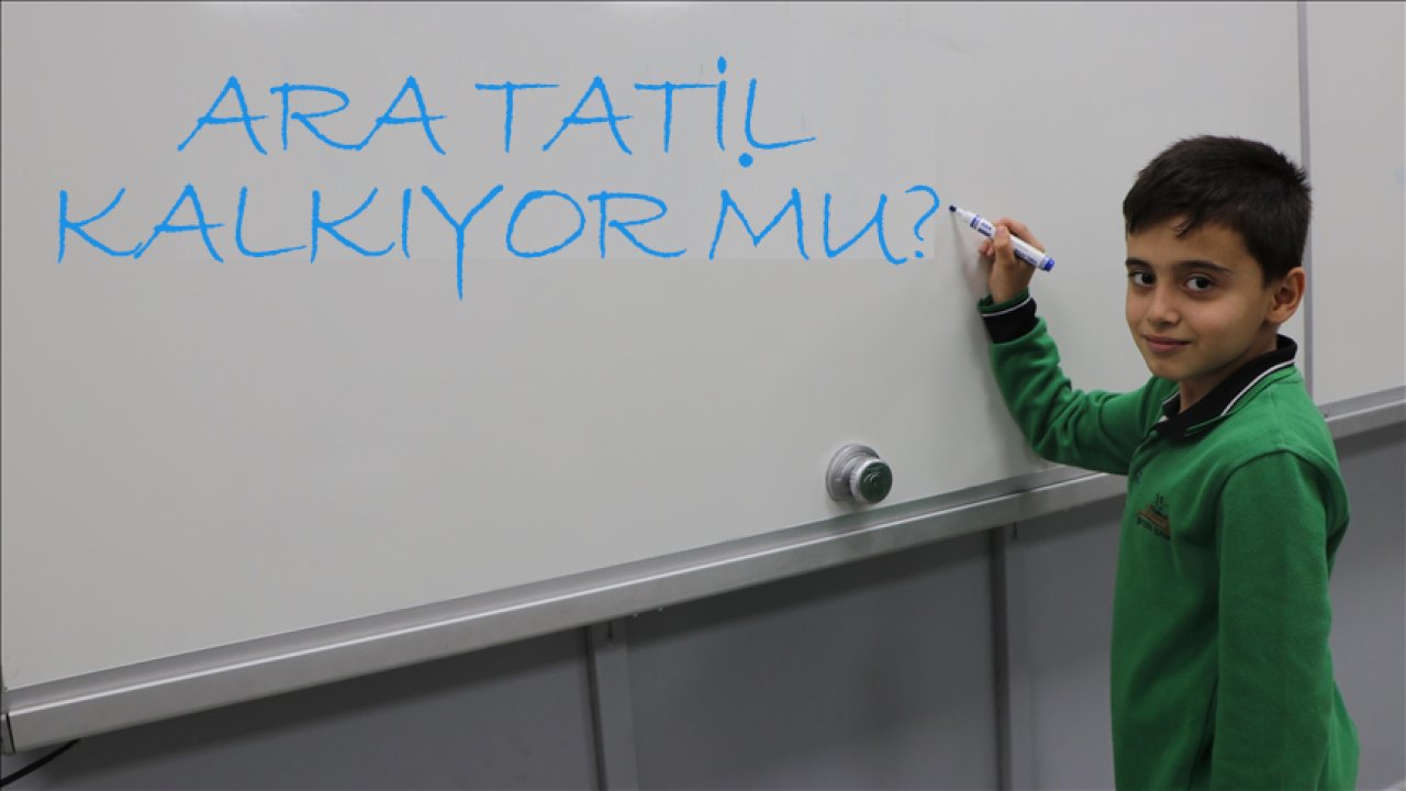 Ara tatil kalkıyor mu? Milli Eğitim Bakanı Yusuf Tekin'den açıklama