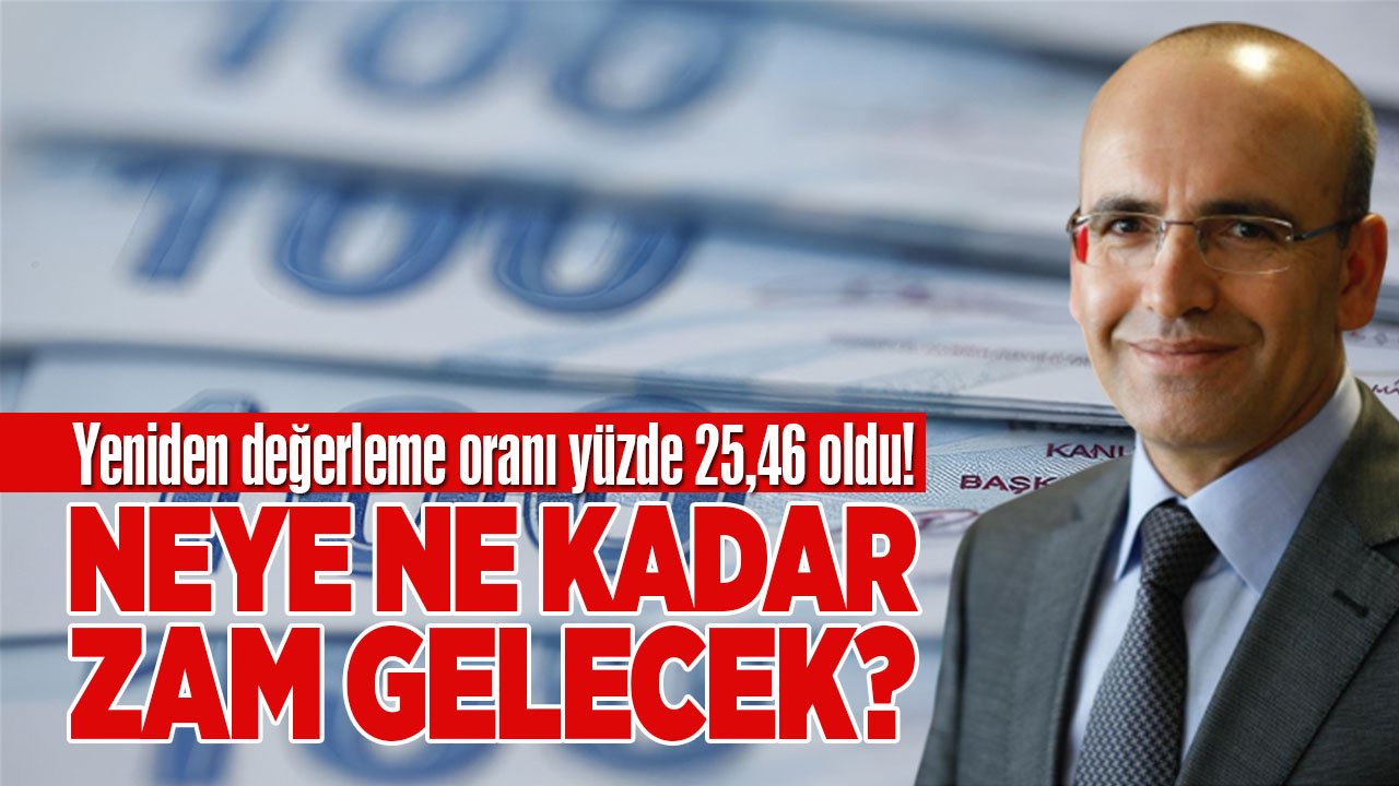 Yeniden değerleme oranı belirlendi, Bakan Şimşek zam açıklaması yaptı