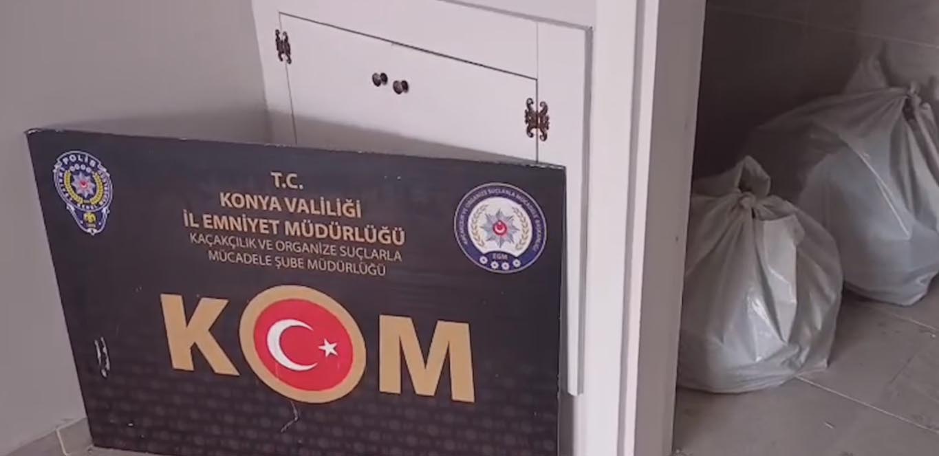 Konya'da 30 bin adet kaçak sigara ele geçirildi