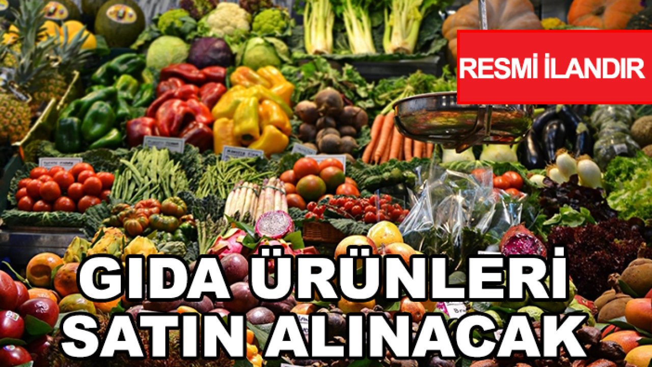 Konya İl Göç İdaresi Müdürlüğü gıda ürünleri satın alacak