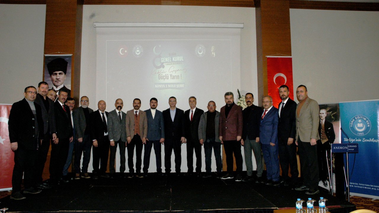 Türk Eğitim-Sen Konya’da Köç yeniden başkan seçildi