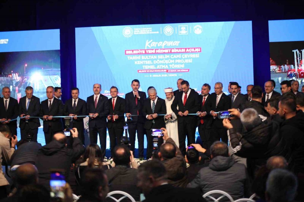 Bakan Kurum açtı! Karapınar’ın kalbi yenileniyor
