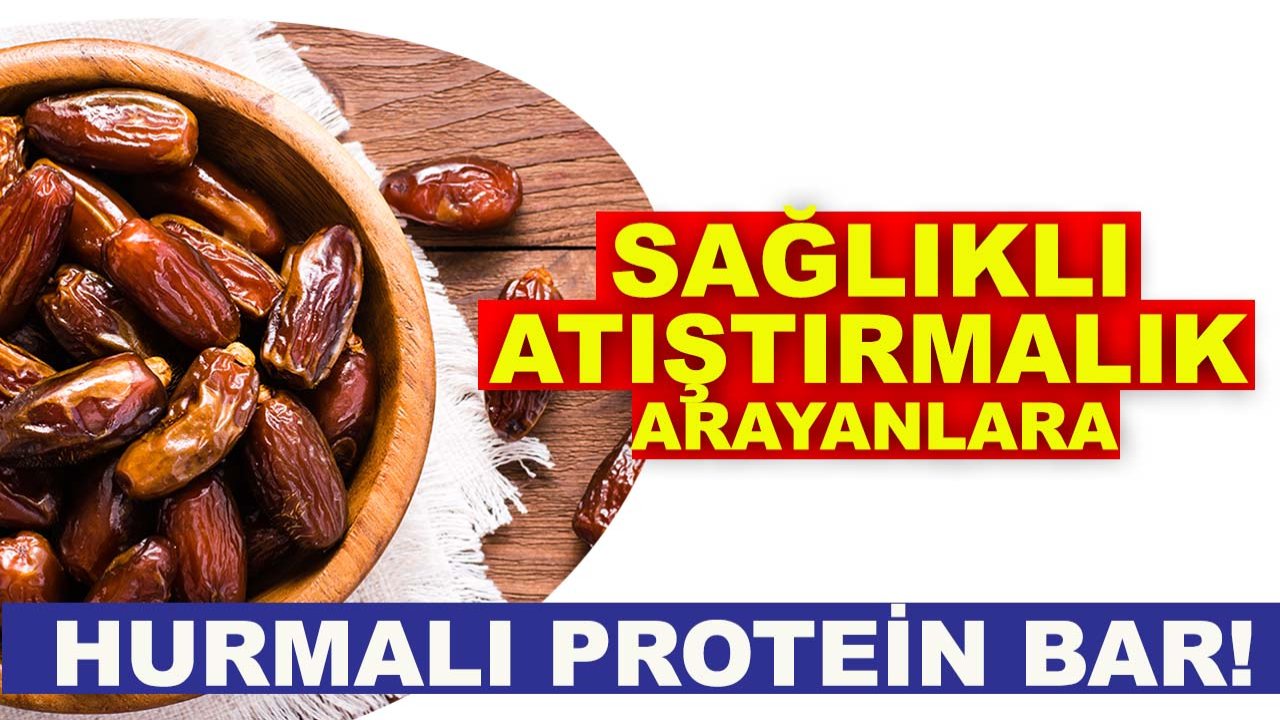 Sağlıklı atıştırmalık arayanlara Hurmalı protein bar! Hem leziz hem sağlıklı