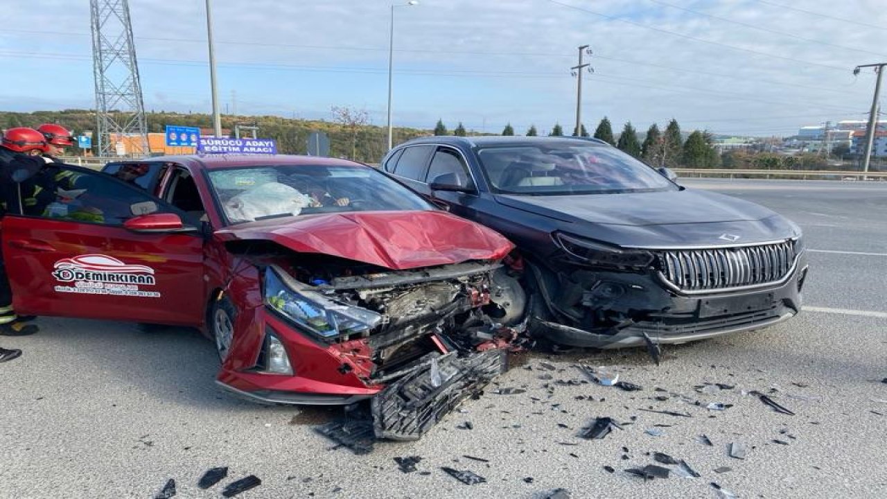 Togg'la çarpışan otomobil sosyal medyada gündem oldu